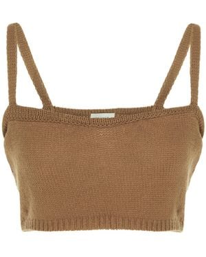MIXIK 'Ailen' Top - Braun