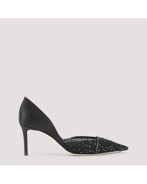 Giorgio Armani Decolleté Van Satijn En Tule - Zwart