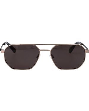 Calvin Klein Rectangular Sunglasses Ckj25202 S 16 - Brown