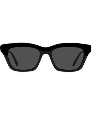Loewe Slim Black Square Sonnenbrille - Schwarz