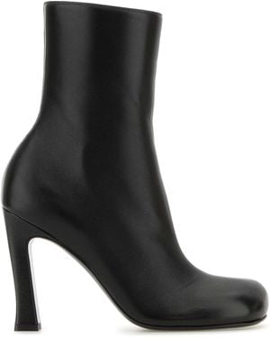 Bottega Veneta Leather Nico Ankle Boots - Black