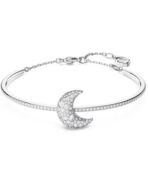 Swarovski Luna armreif, mond - Mettallic