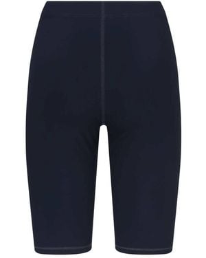 Jil Sander + Fietsbroek Met Bedrukt Logo - Blauw