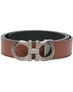 Ferragamo Leren Riem - Zwart