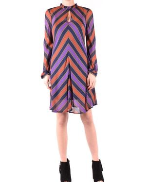 Twinset Kleid Mehrfarbig - Rot
