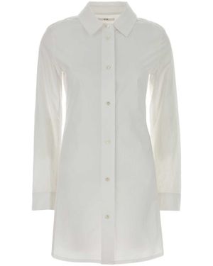 Co. Wide Shoulder Shirt - White