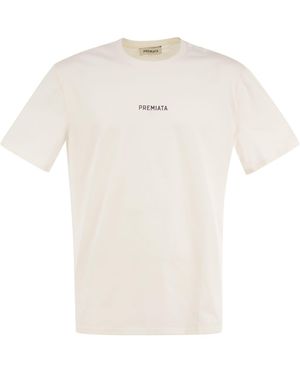 Premiata Cotton T Shirt With Logo - White