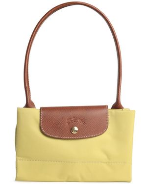 Longchamp 'L "Le Pliage Original" Umhängetasche aus recyceltem Pistazien-Tela - Gelb