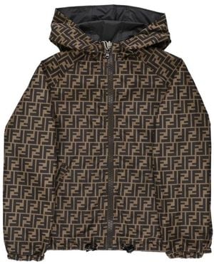 Fendi K Way "Delfi" Doubleface - Grey