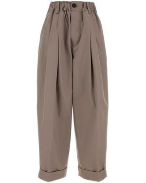 Marni High-Rise Cotton Pants - Multicolour