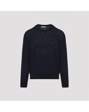 Givenchy Crewneck Sweater Ottoman Detail - Blu