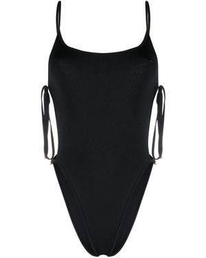 Blumarine Offener Badeanzug - Schwarz