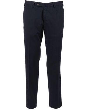 PT01 Slim, flache Vorderseite, diagonale Taschen, unlackiertes B. - Blau