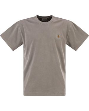 Carhartt T-Shirt With Square Label - Gray