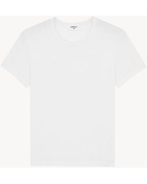 Saint Laurent T-shirt Petit Fit Jersey Kinderbedje - Wit