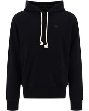 Acne Studios Nash Face Hoodie - Bleu