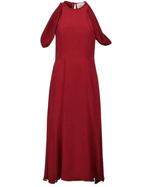 CRI.DA Silk Midi Dress - Red