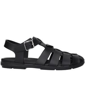 Prada Rubber Sandals - Black