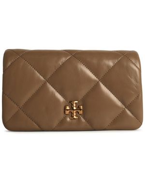 Tory Burch Beige Lear Wallet - Braun