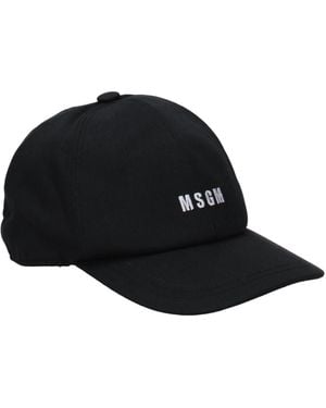 MSGM Hats Cotton - Black