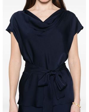Silk95five Mizner Seidentop - Blau