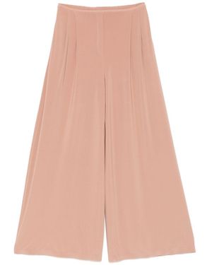 Norma Kamali Pantalon à jambes larges de - Rose