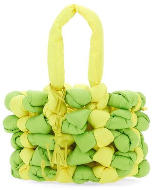 JW Anderson Small Woven Tote Bag - Green