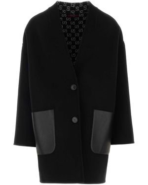 Gucci Wool Blend Reversible Coat - Black