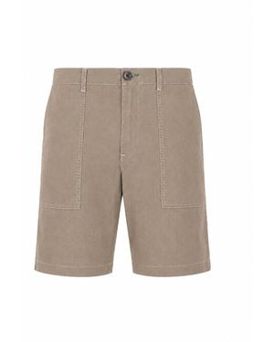 Paul Smith Patch Pkt Shorts - Natural