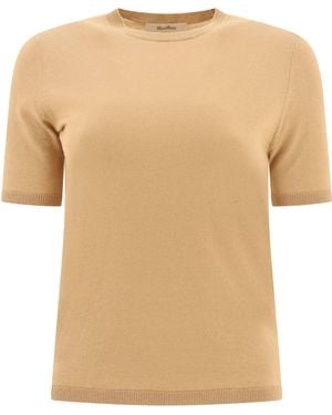 Max Mara "Warren" en soie et pull en cachemire - Neutre