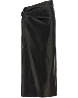 Alberta Ferretti Rock Aus Nappa In Plongé - Schwarz