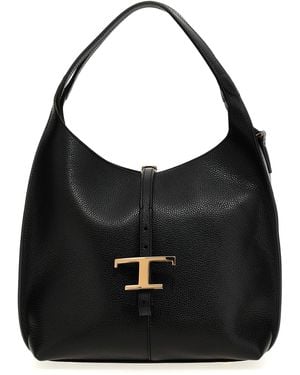 Tod's Ebr Small Shoulder Bag in Black | Lyst