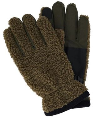Barbour Filed Fleece Sage Gloves - Green