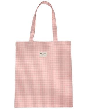 Emile Et Ida Tote Bag Con Logo - Pink