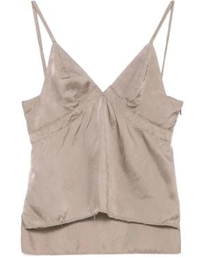 FEDERICO CINA Slip Top - Gray