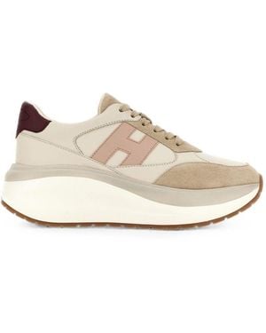 Hogan H714 Leather Trainers - White