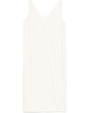Theory Midikleid Mit V-Ausschnitt - Weiß