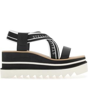Stella McCartney Stella Mc Cartney Two Tone Fabric Sneak Elyse Sandals - Multicolour