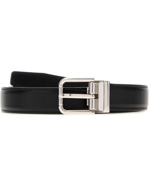 Dolce & Gabbana Logo Buckle Belt - White