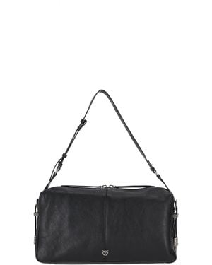 Pinko 24 Big Vitello Neuer Biker - Schwarz