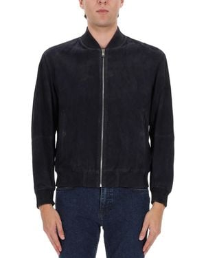 BOSS Leather Jacket - Blue