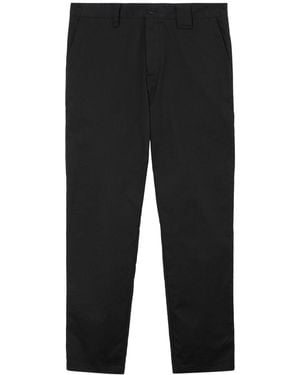Burberry Pantaloni A Gamba Tesa - Black