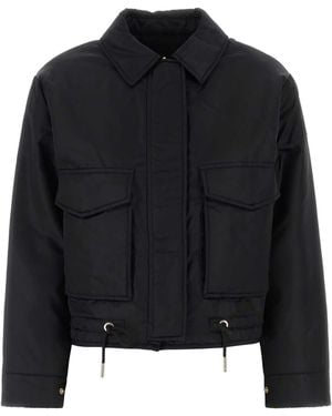 MICHAEL Michael Kors Reversible Cropped Bomber - Black