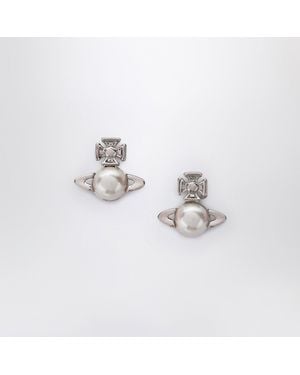 ピアス VIVIENNE WESTWOOD GOLD BALBINA EARRINGS WITH PEARL Vivienne Westwood Accessories Gold Balbina Earrings | Jules B