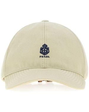 Prada Cotton Baseball Cap For - Metallic