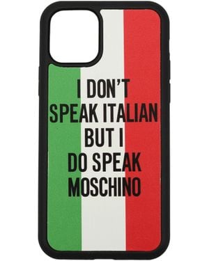 Moschino IPhone Door iPhone 11 Pro mas poliuretano multicolor - Rojo