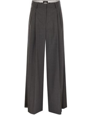 Weekend by Maxmara Wochenende Max Mara Adelfi Stretch Wollhose - Grau
