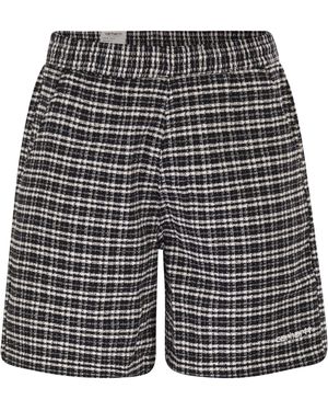 Carhartt Cotton Shorts With A Chequered Pattern - Grey