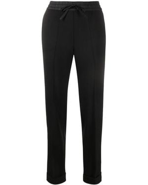 P.A.R.O.S.H. Drawstring Straight-Leg Trousers - Black