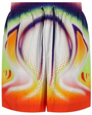 CASABLANCA Silk Shorts - Multicolour